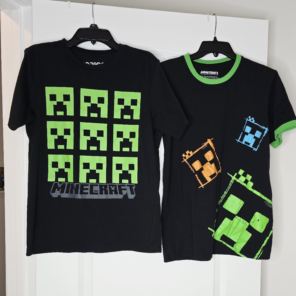 ❤️3/$10 Kids Creeper T-Shirt Set - Black and Green